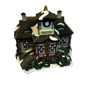 Grandeur Noel Victorian Christmas Village Train Station Replacement 1999